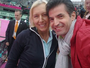 PARIS ROLAND GARROS 2012 WITH MARTINA NAVRATILOVA