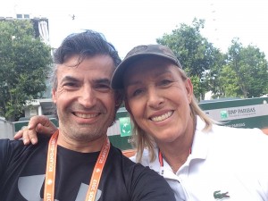 ΜΕ ΤΗ ΜΑΡΤΙΝΑ ΝΑΒΡΑΤΙΛΟΒΑ ΣΤΟ ROLLAND GARROS 2017