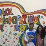 Ο Νίκος Μιχαλόπουλος συναντά τους συμπατριώτες του στο 3ο Δημοτικό Σχολείο Τρίπολης